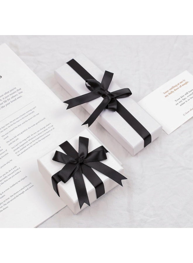 NIIMBOT 1 Roll Black Satin Ribbon, 20mm x 100 Yards, Yards Double Faced Polyester Ribbon, Polyester Decorative Ribbon for Gift Wrapping, Party Favors, Wedding Decorations, Bow Making, Bouquets, Party Decorations, Balloons, Bouquets and Gift Wrapping - Image 5